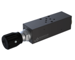  Restrictor valve with reverse free flow sandwich construction DR_SA03